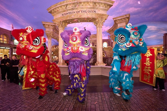 Year of the Fire Horse at Caesars Forum Shops